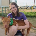 Romeo and a volunteer