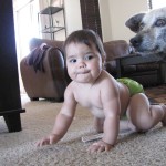 Laverne meets the baby